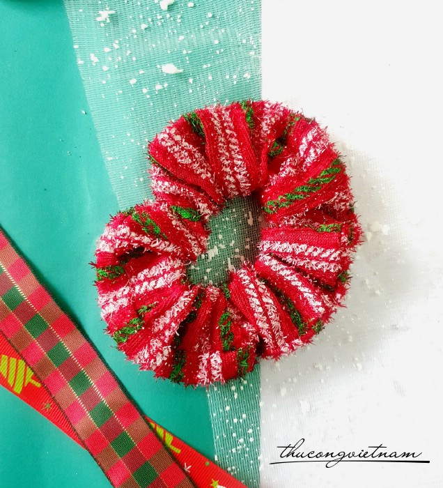 Cột Tóc Scrunchies Giáng Sinh (10-12cm)- M6